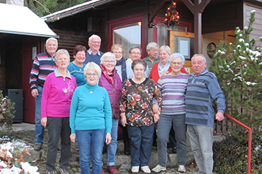 Öffnung der Wanderhütte